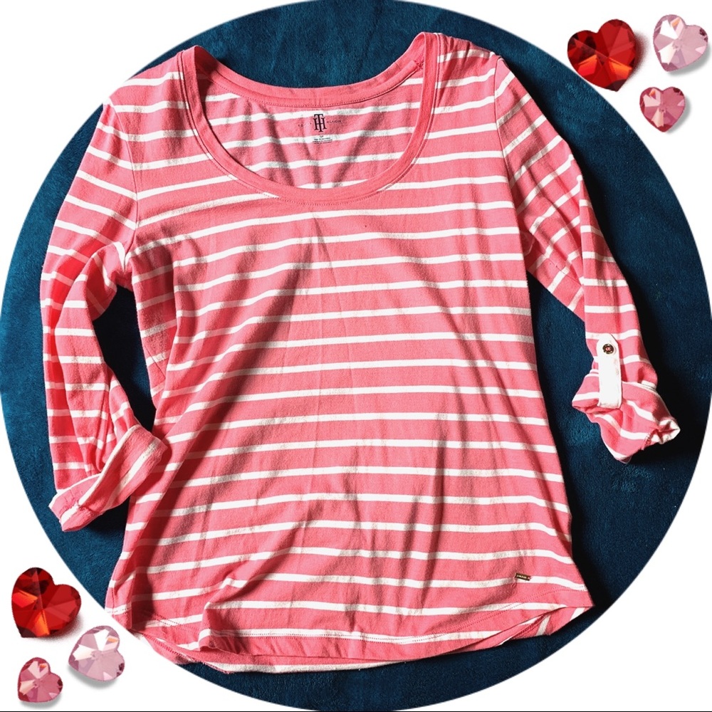 Tommy Hilfiger Pink & White Stripe